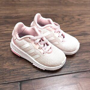 Adidas Toddler Girls' Racer TR23 Sneakers in Pink/White
